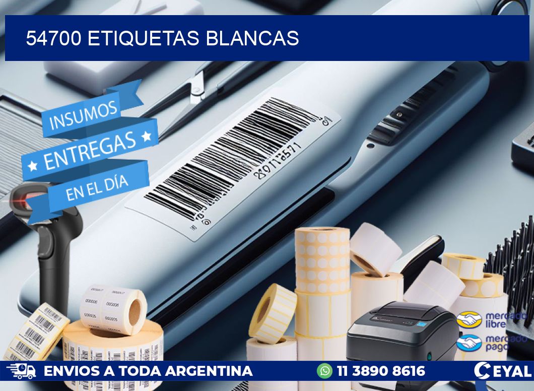 54700 ETIQUETAS BLANCAS