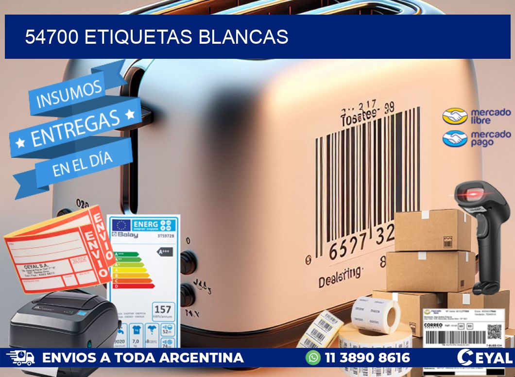 54700 ETIQUETAS BLANCAS