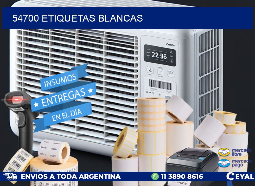 54700 ETIQUETAS BLANCAS