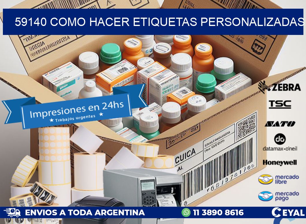 59140 como hacer etiquetas personalizadas