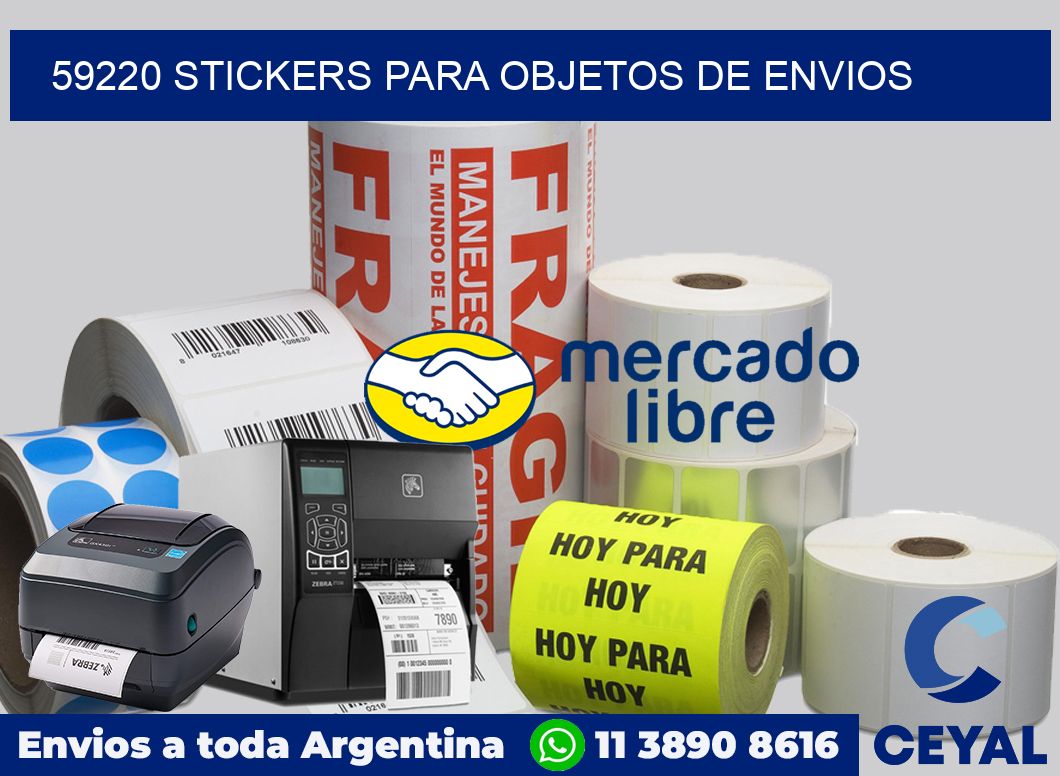 59220 STICKERS PARA OBJETOS DE ENVIOS