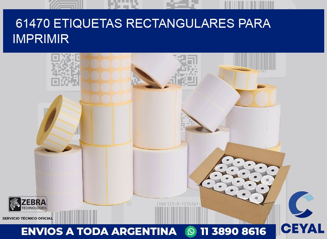 61470 etiquetas rectangulares para imprimir