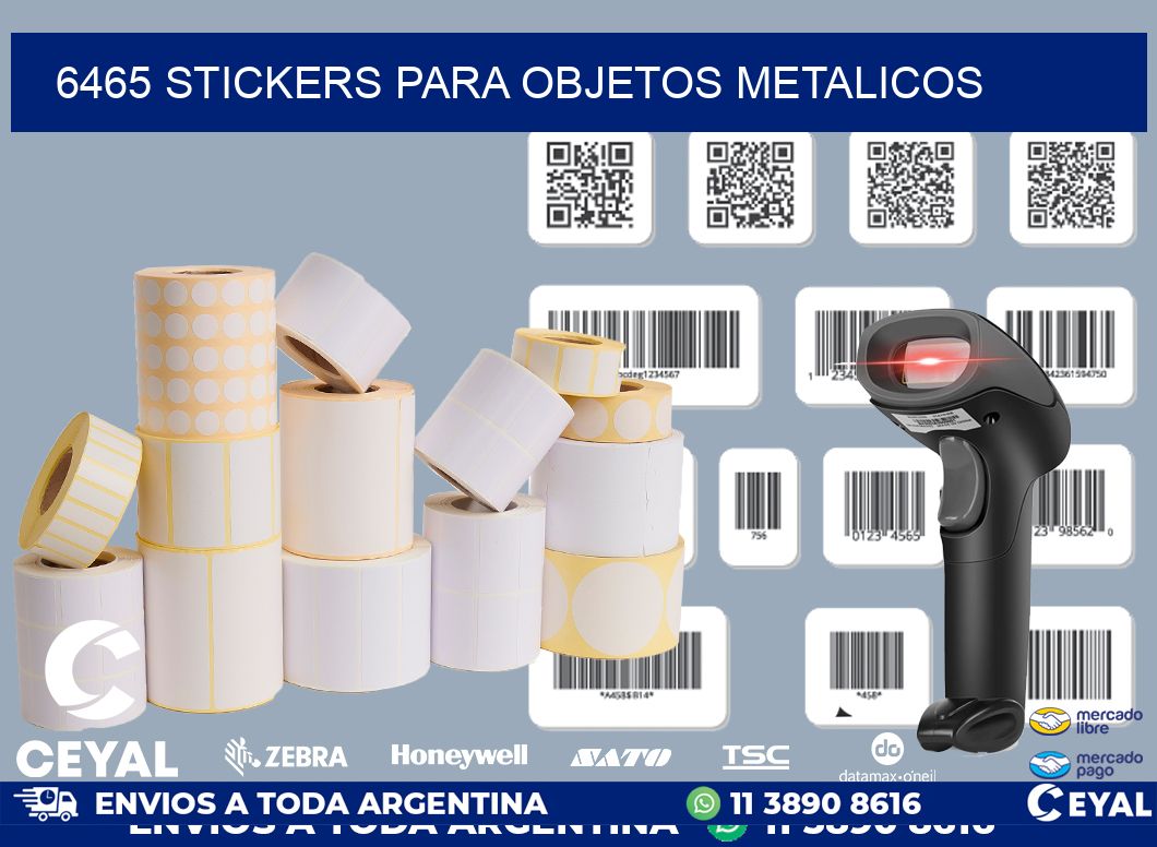 6465 STICKERS PARA OBJETOS METALICOS