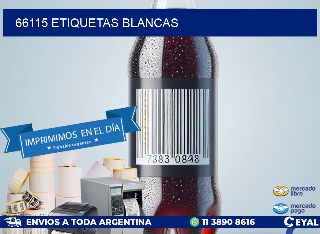 66115 ETIQUETAS BLANCAS