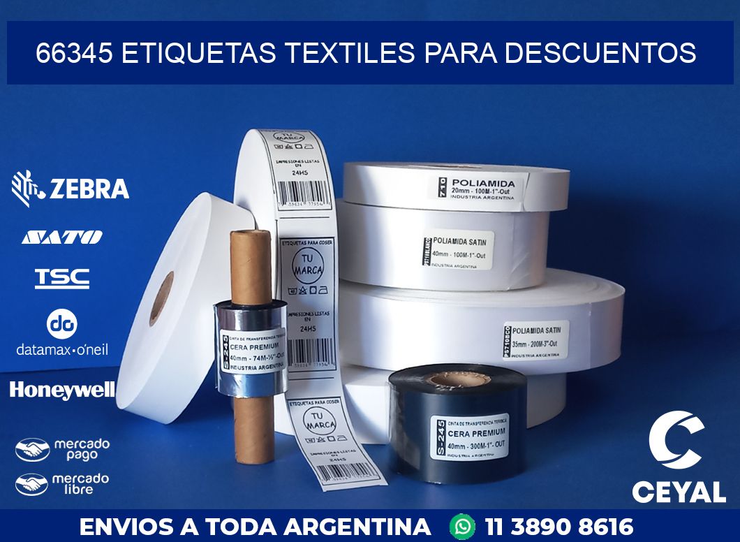 66345 ETIQUETAS TEXTILES PARA DESCUENTOS