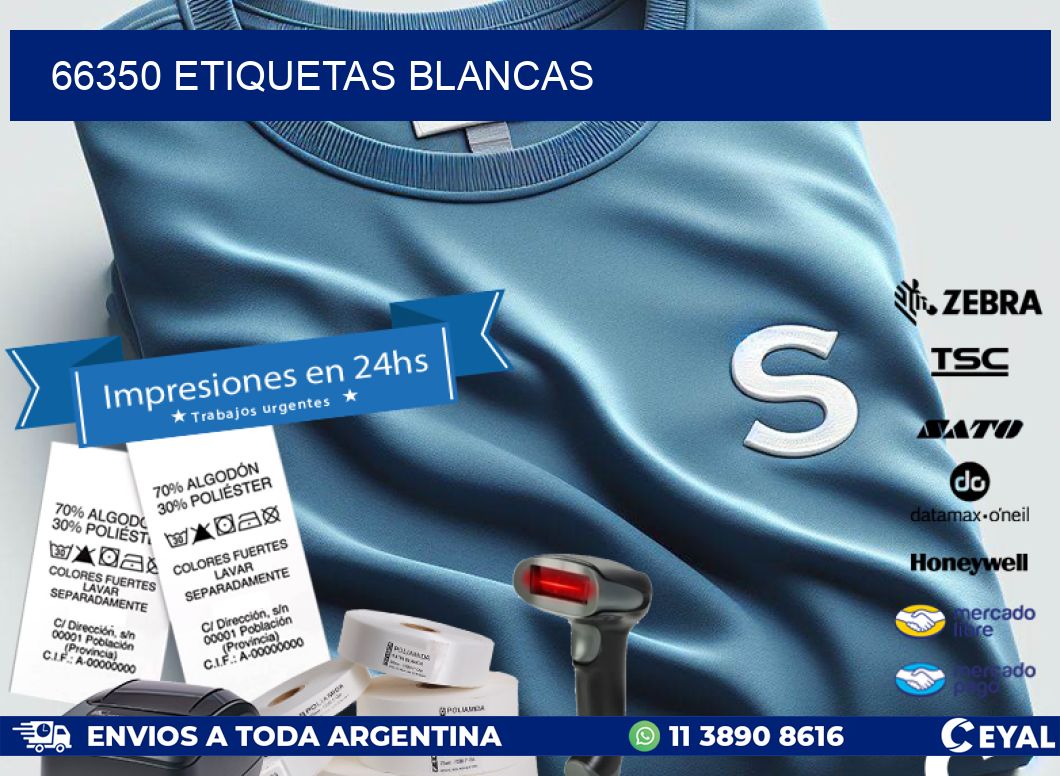 66350 ETIQUETAS BLANCAS