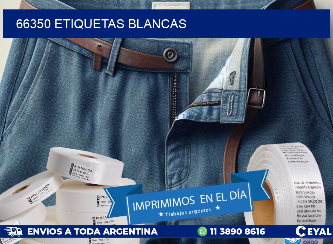 66350 ETIQUETAS BLANCAS