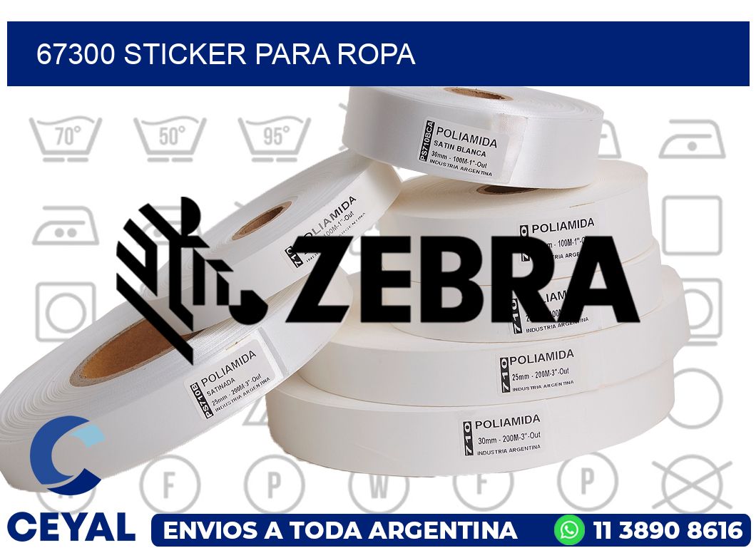 67300 STICKER PARA ROPA