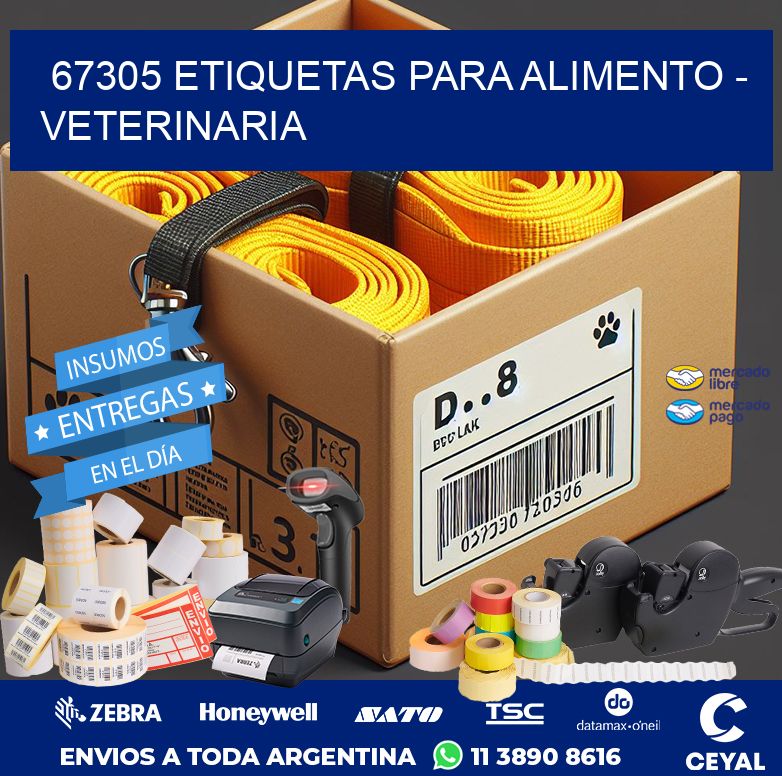 67305 ETIQUETAS PARA ALIMENTO - VETERINARIA