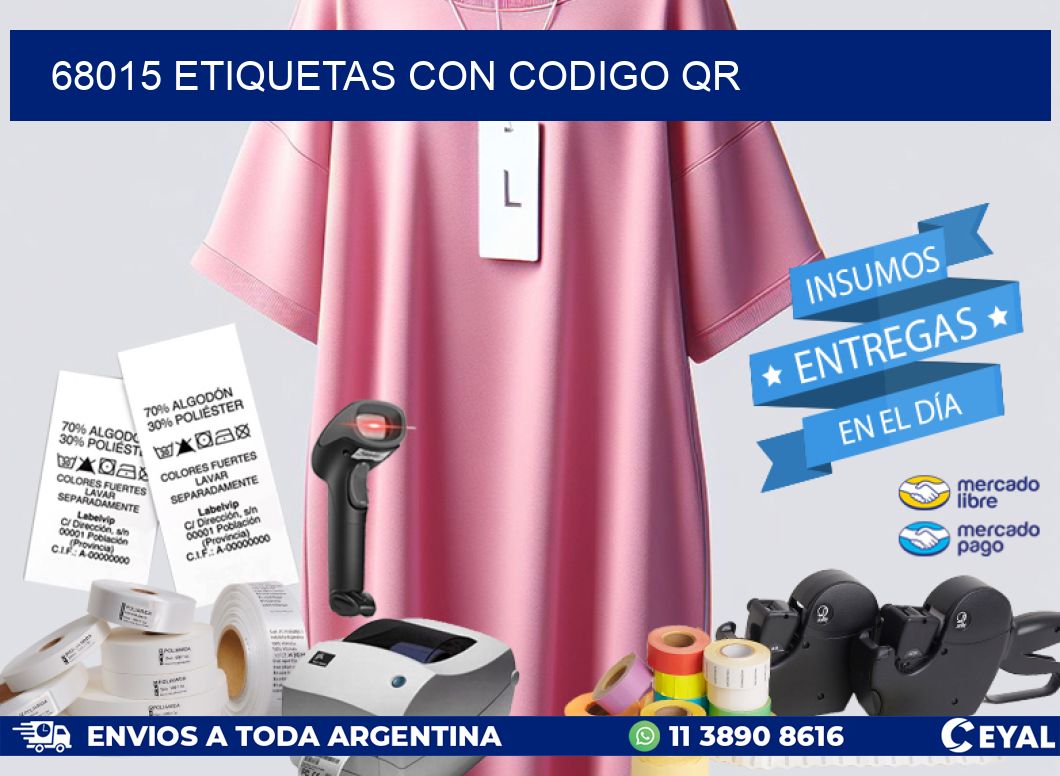 68015 ETIQUETAS CON CODIGO QR