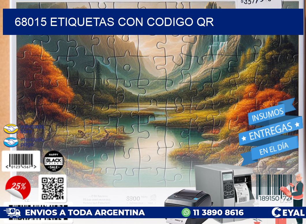 68015 ETIQUETAS CON CODIGO QR