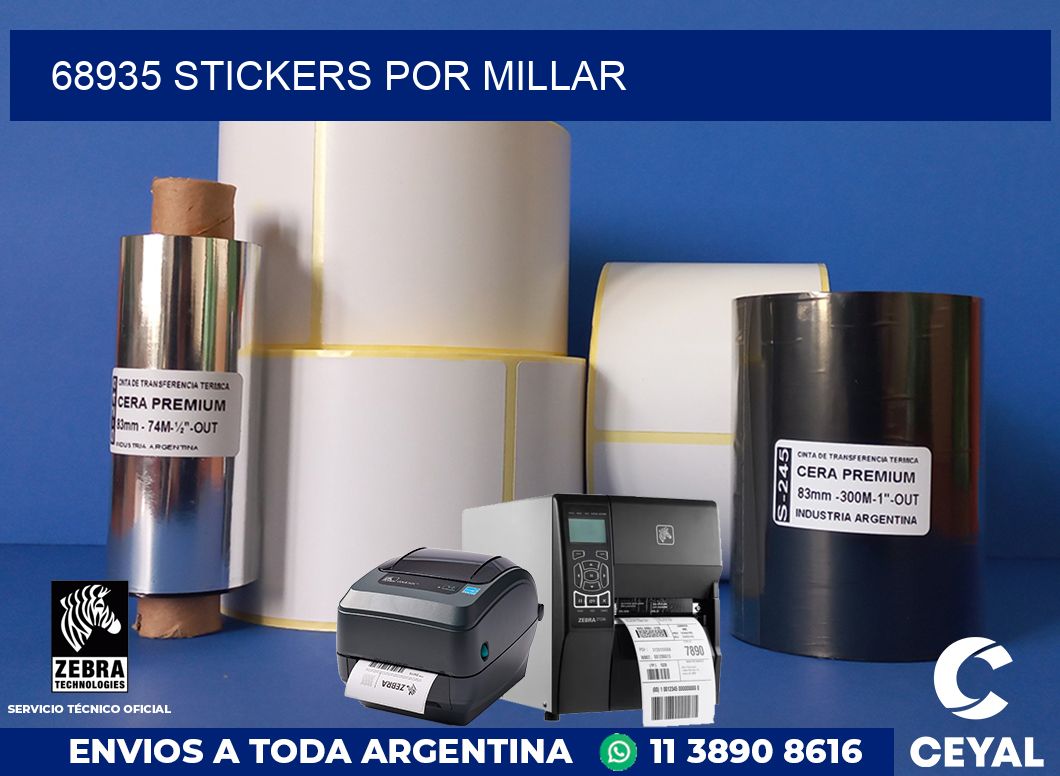 68935 STICKERS POR MILLAR
