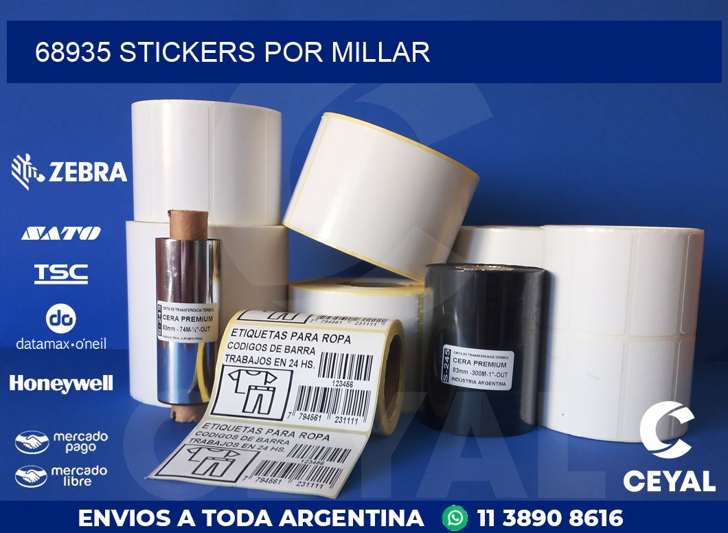 68935 STICKERS POR MILLAR