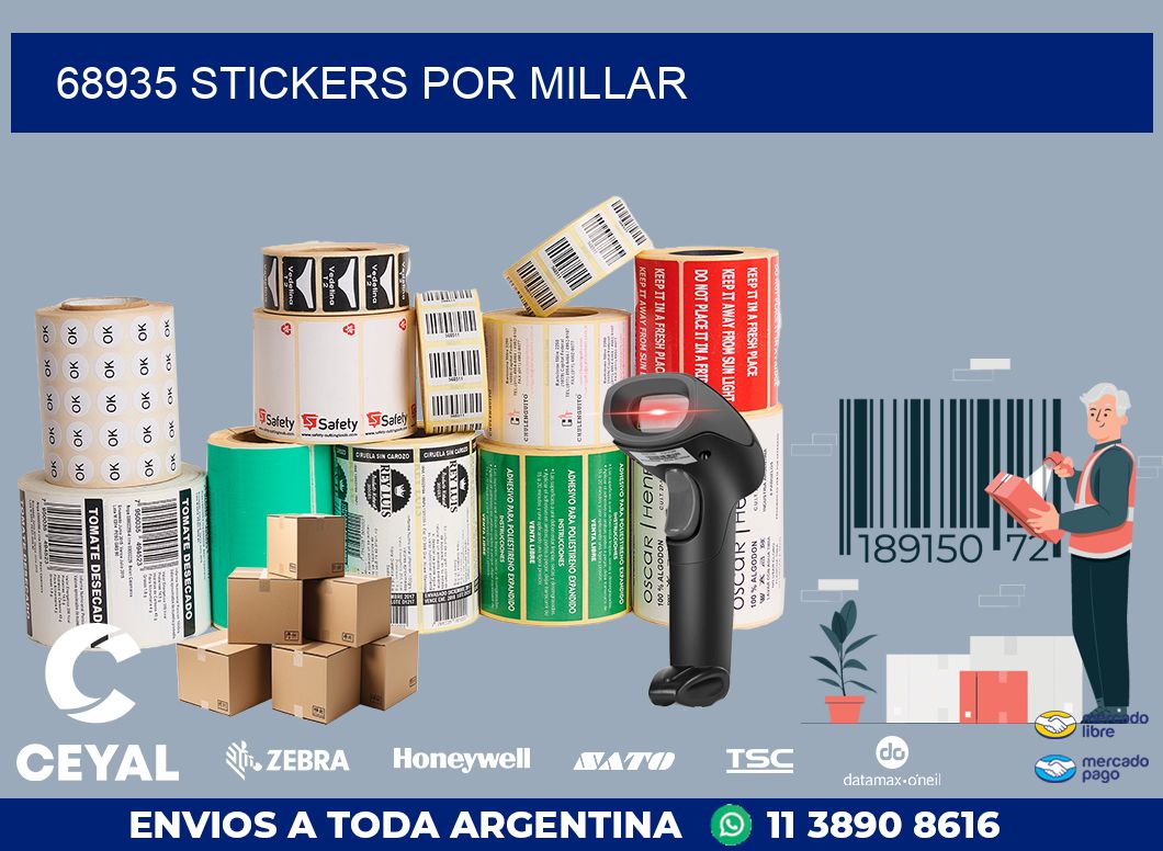 68935 STICKERS POR MILLAR
