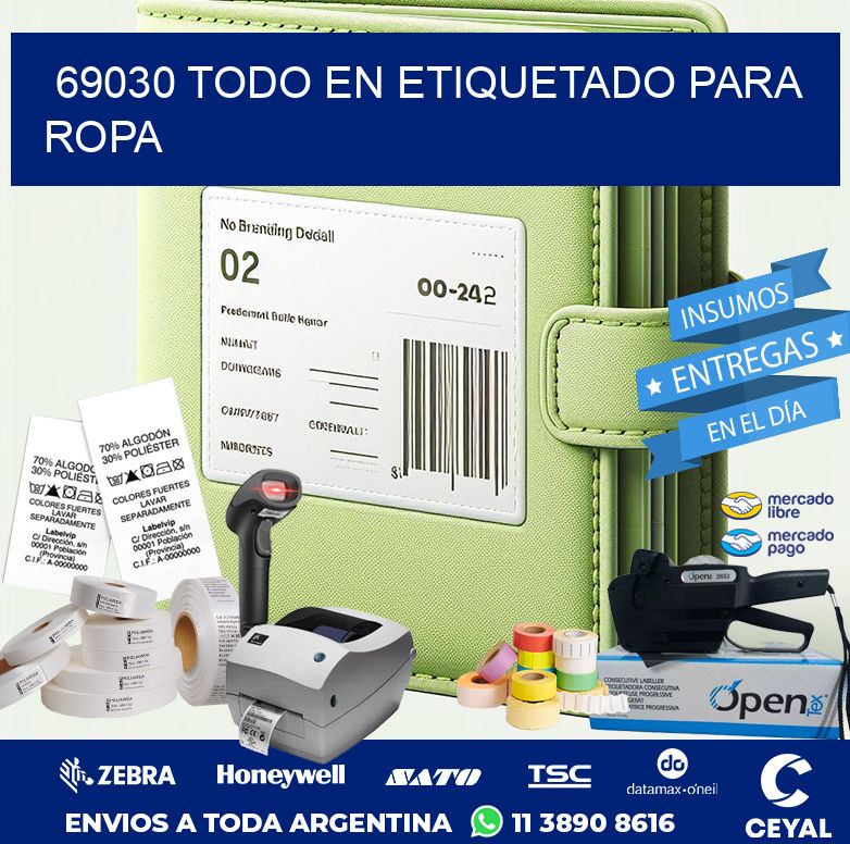 69030 TODO EN ETIQUETADO PARA ROPA