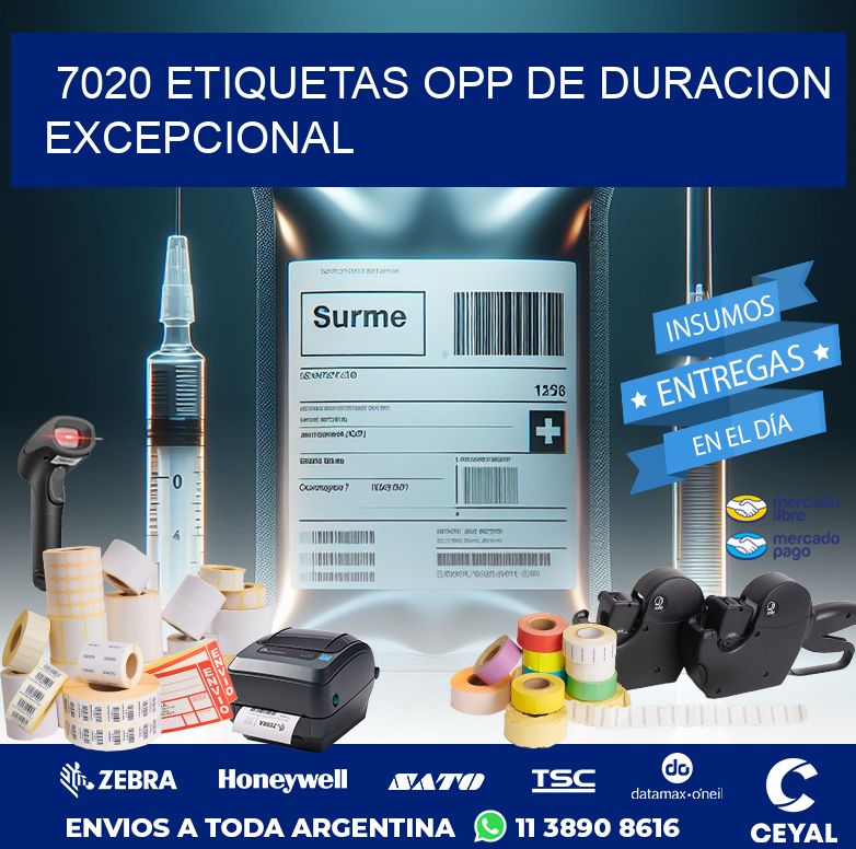 7020 ETIQUETAS OPP DE DURACION EXCEPCIONAL