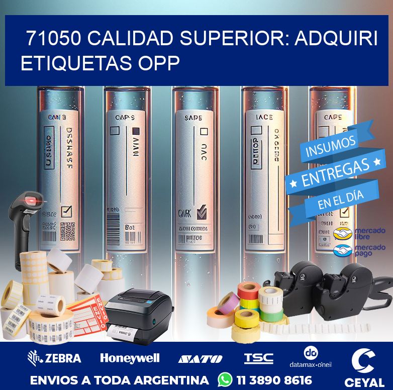 71050 CALIDAD SUPERIOR: ADQUIRI ETIQUETAS OPP
