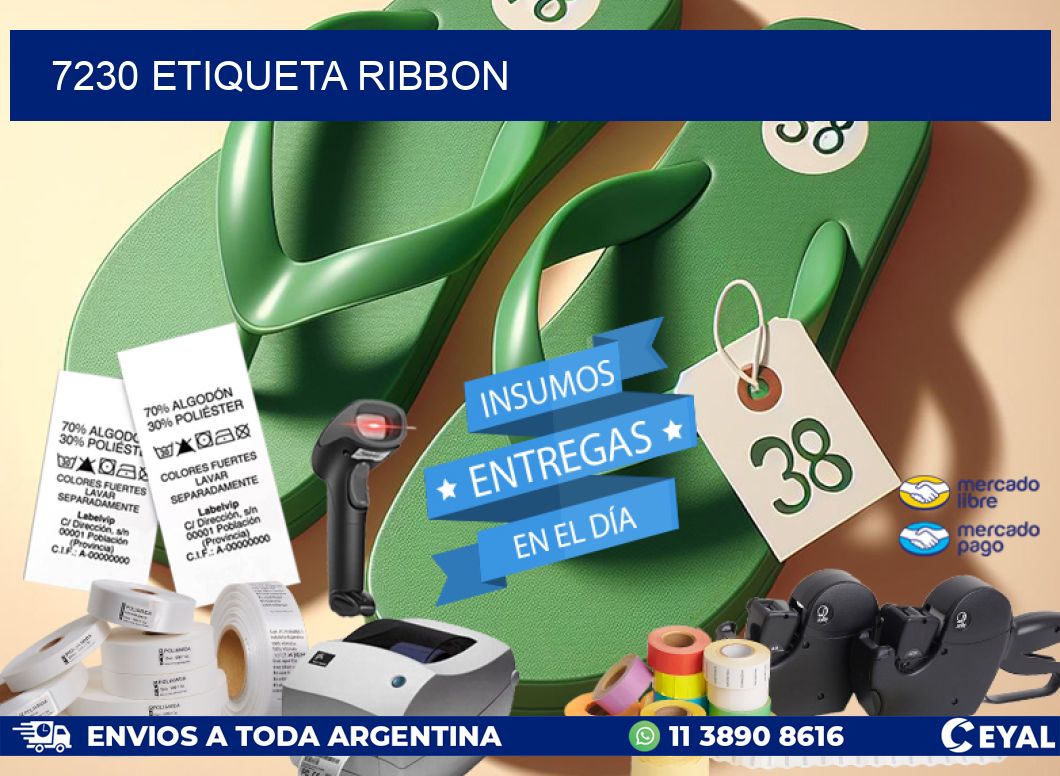 7230 etiqueta ribbon