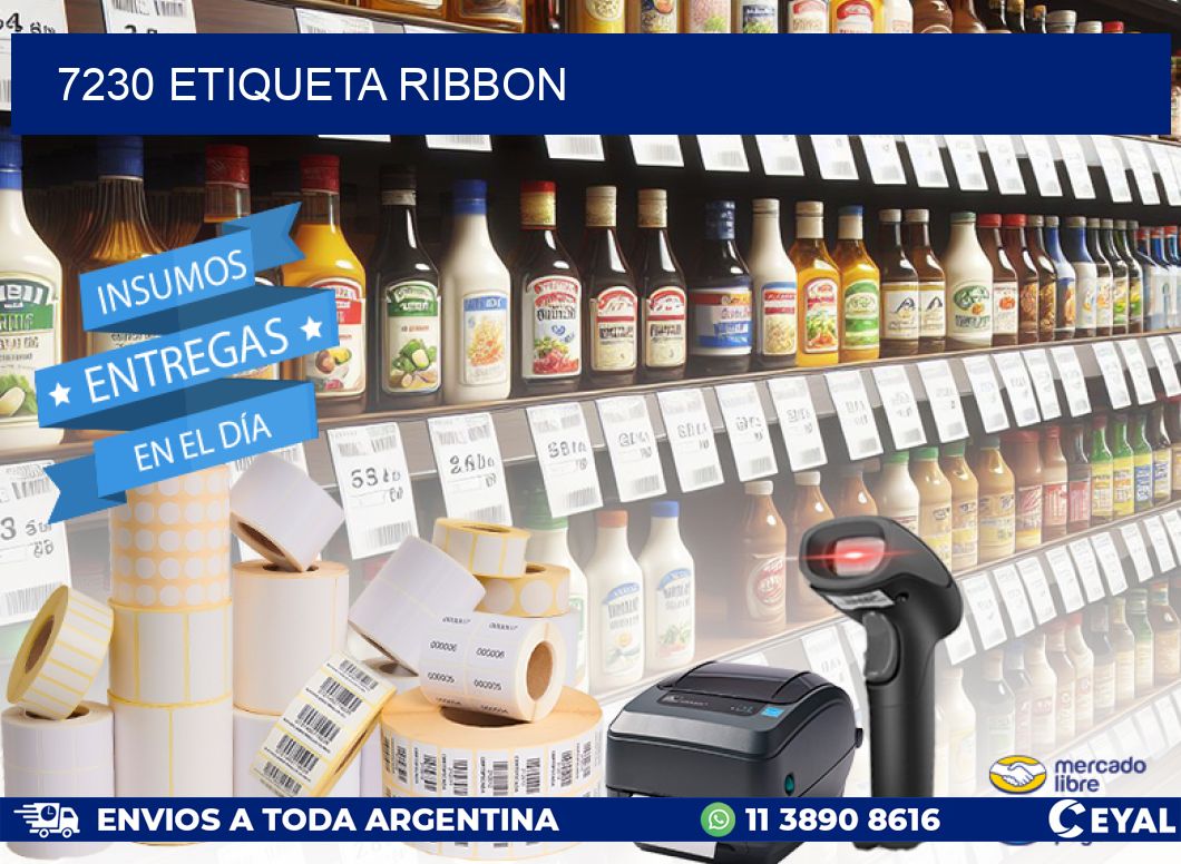 7230 etiqueta ribbon