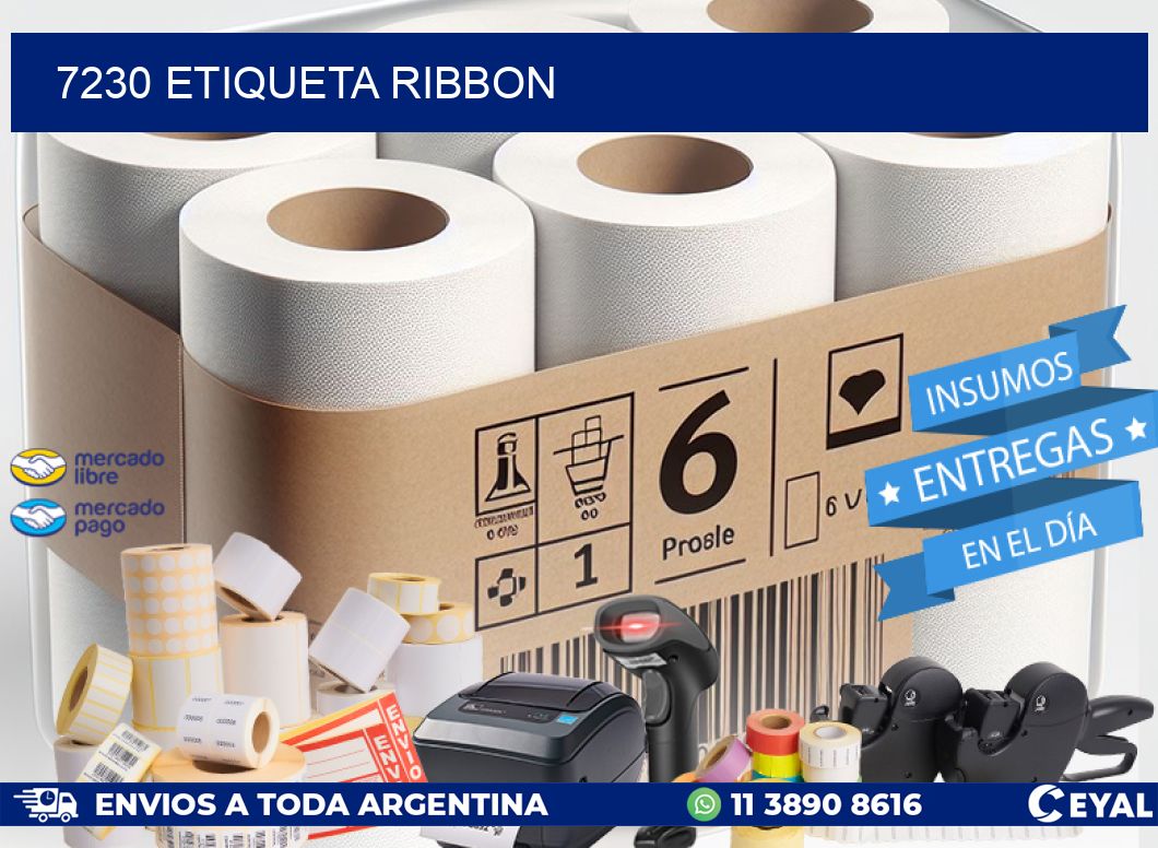 7230 etiqueta ribbon