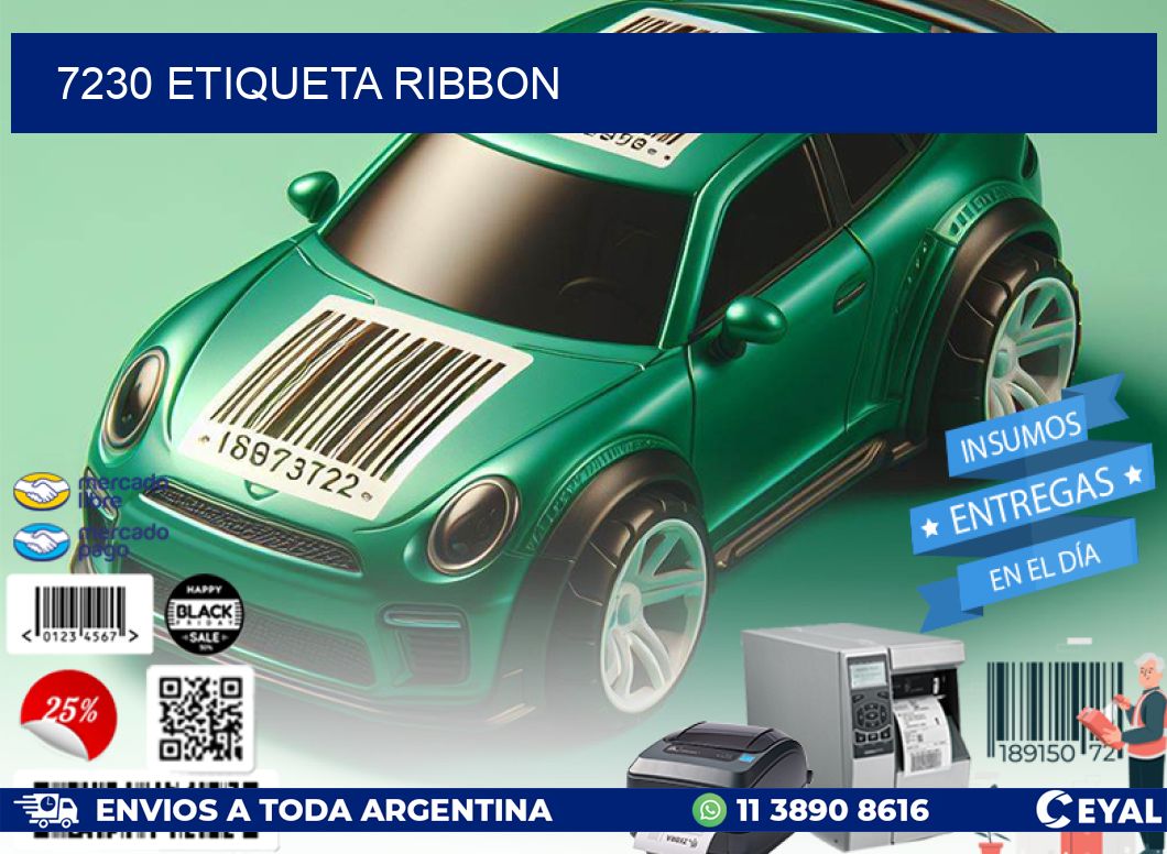 7230 etiqueta ribbon