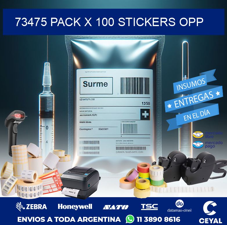 73475 PACK X 100 STICKERS OPP