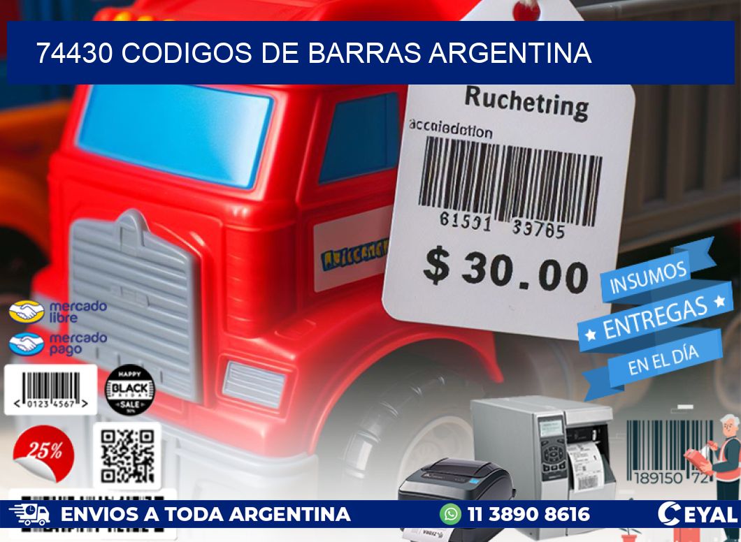 74430 CODIGOS DE BARRAS ARGENTINA