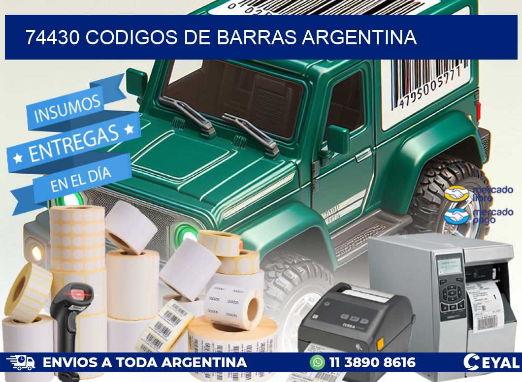 74430 CODIGOS DE BARRAS ARGENTINA