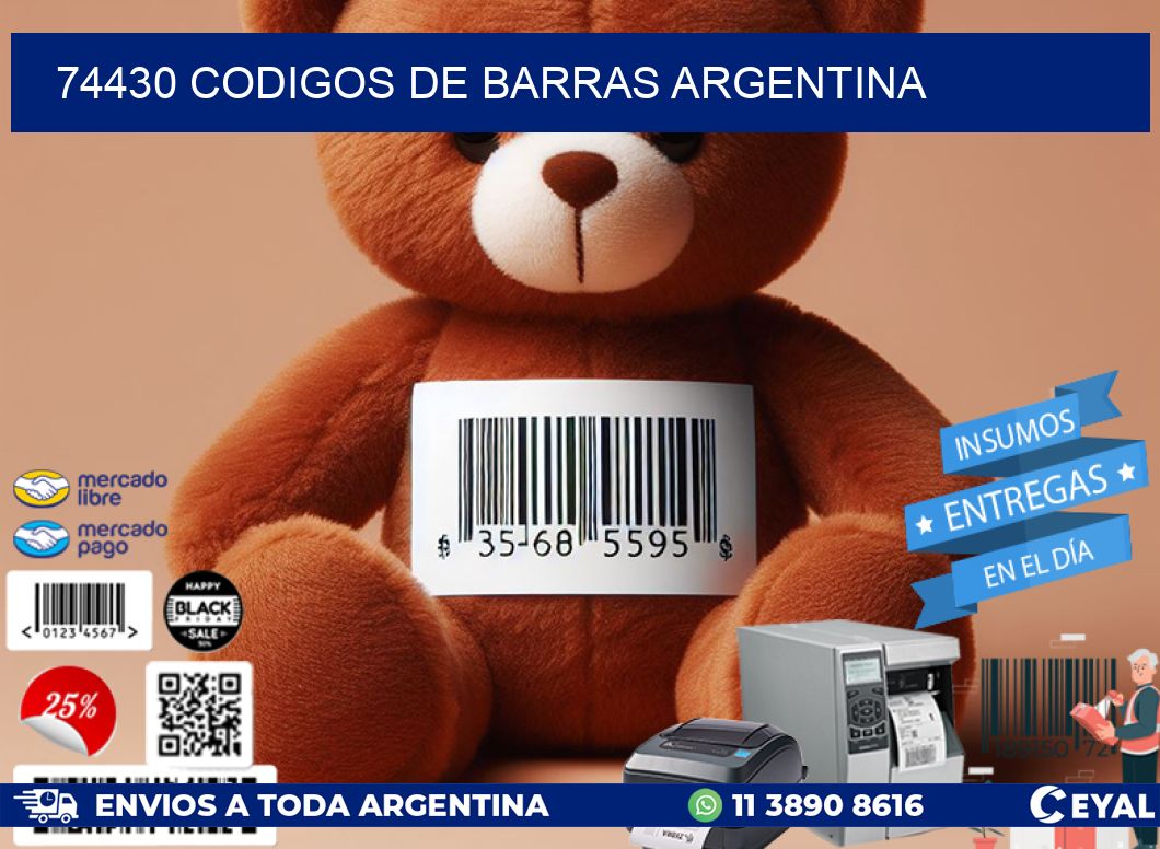 74430 CODIGOS DE BARRAS ARGENTINA