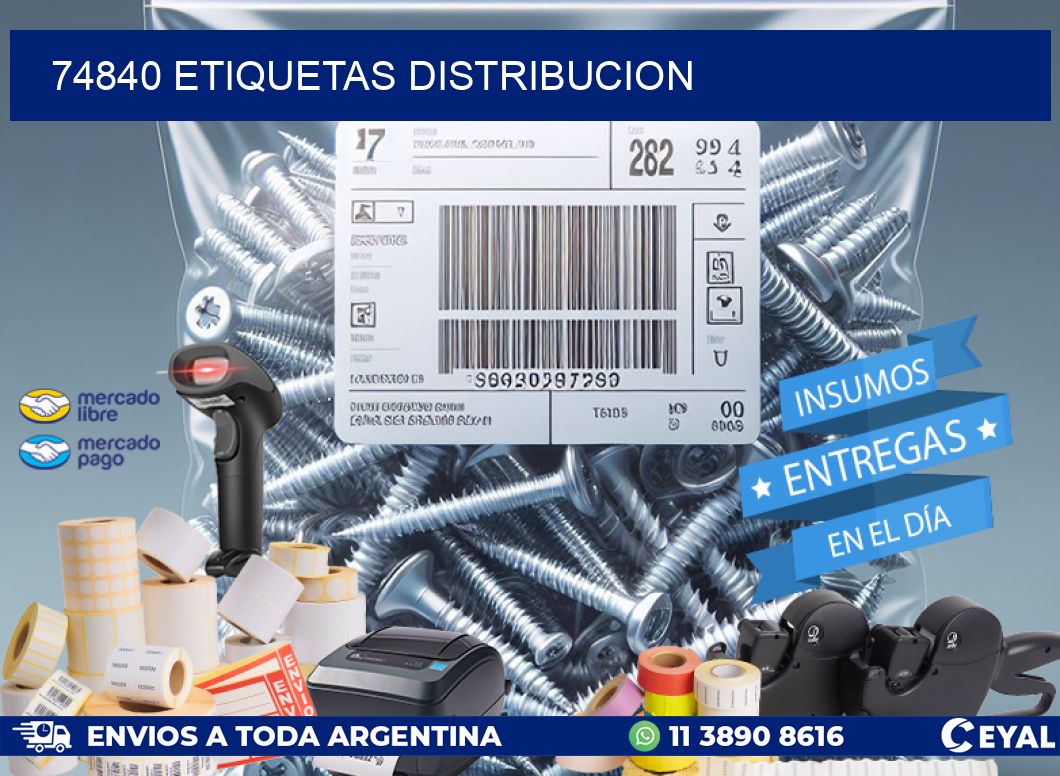 74840 etiquetas distribucion