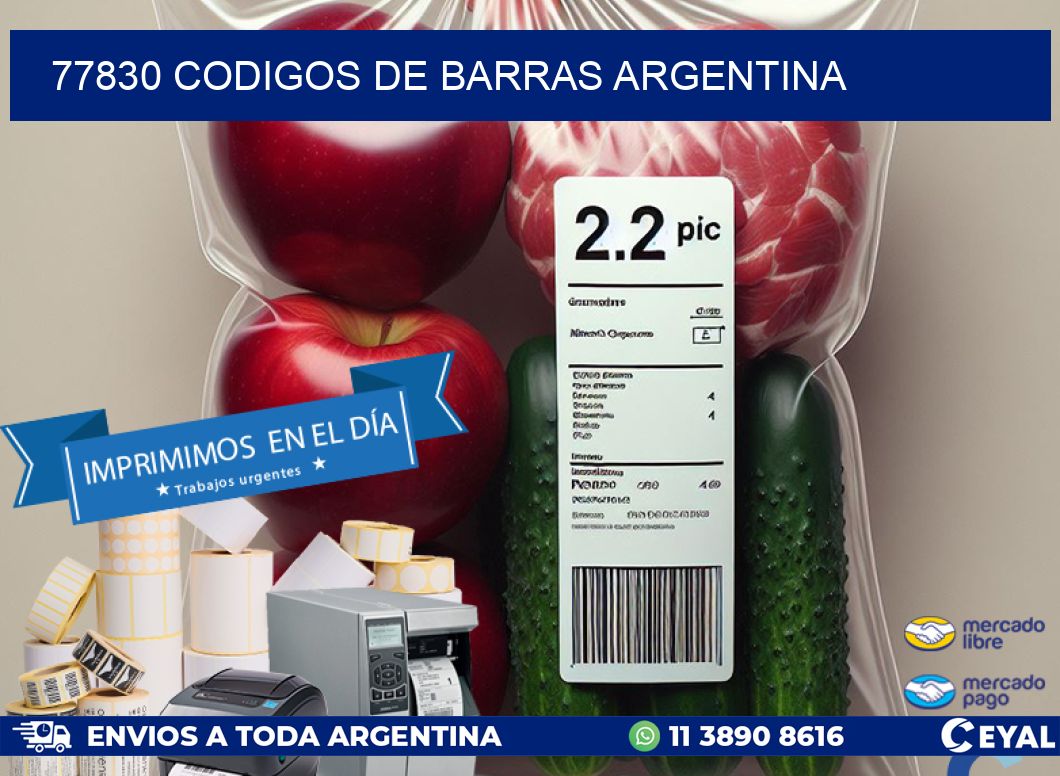 77830 CODIGOS DE BARRAS ARGENTINA