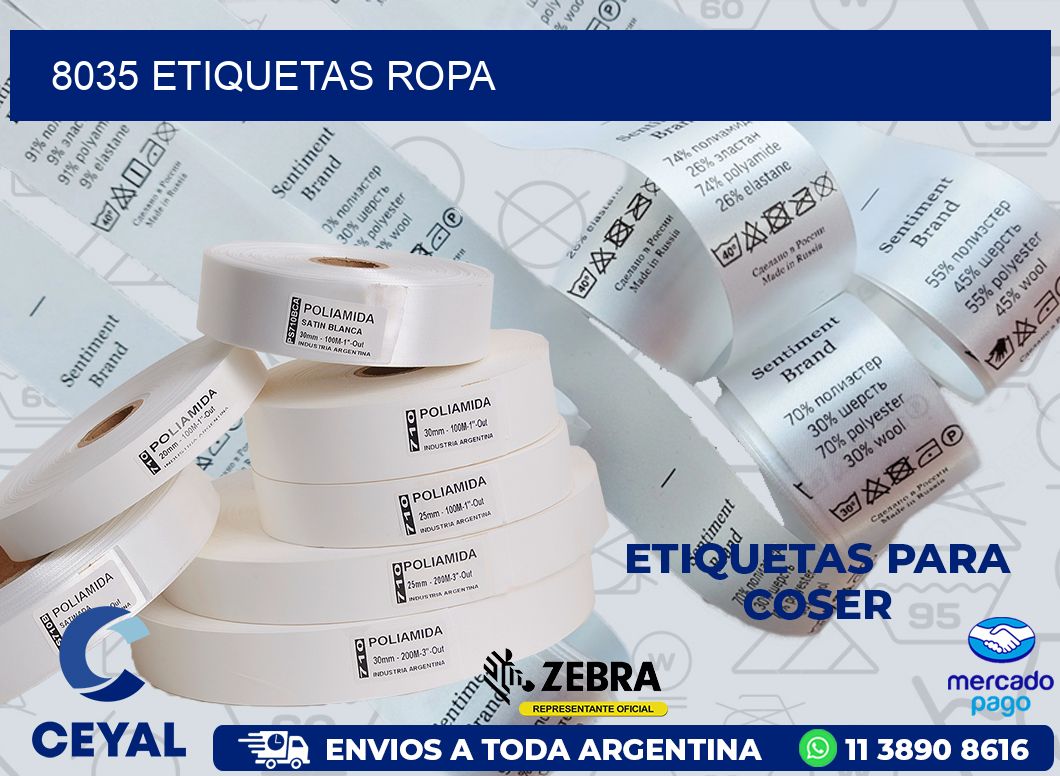 8035 ETIQUETAS ROPA