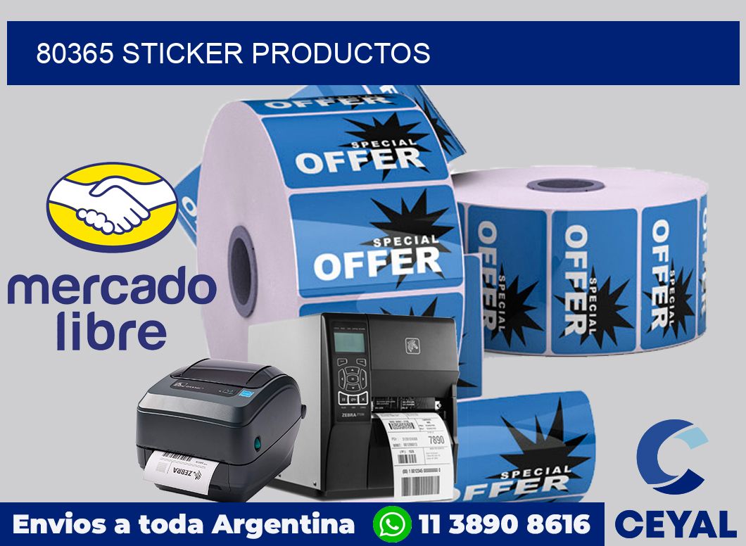 80365 Sticker productos