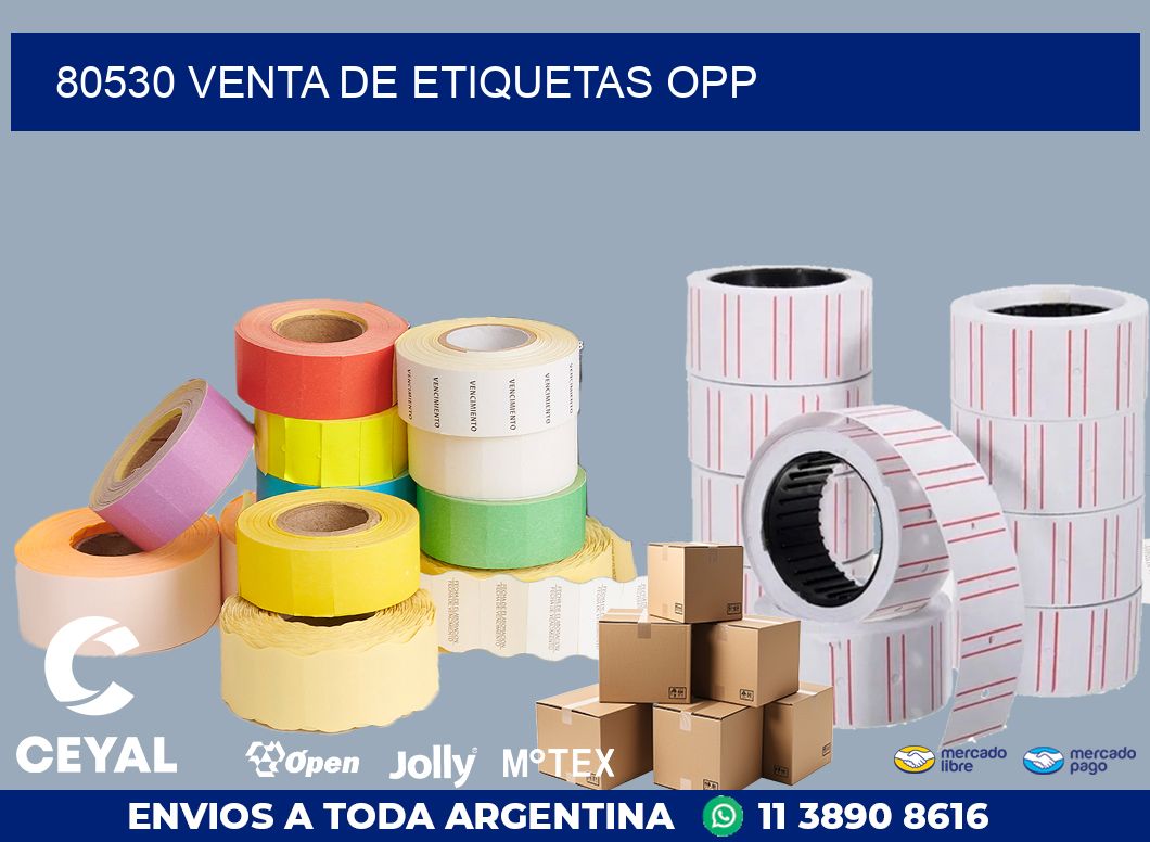 80530 VENTA DE ETIQUETAS OPP