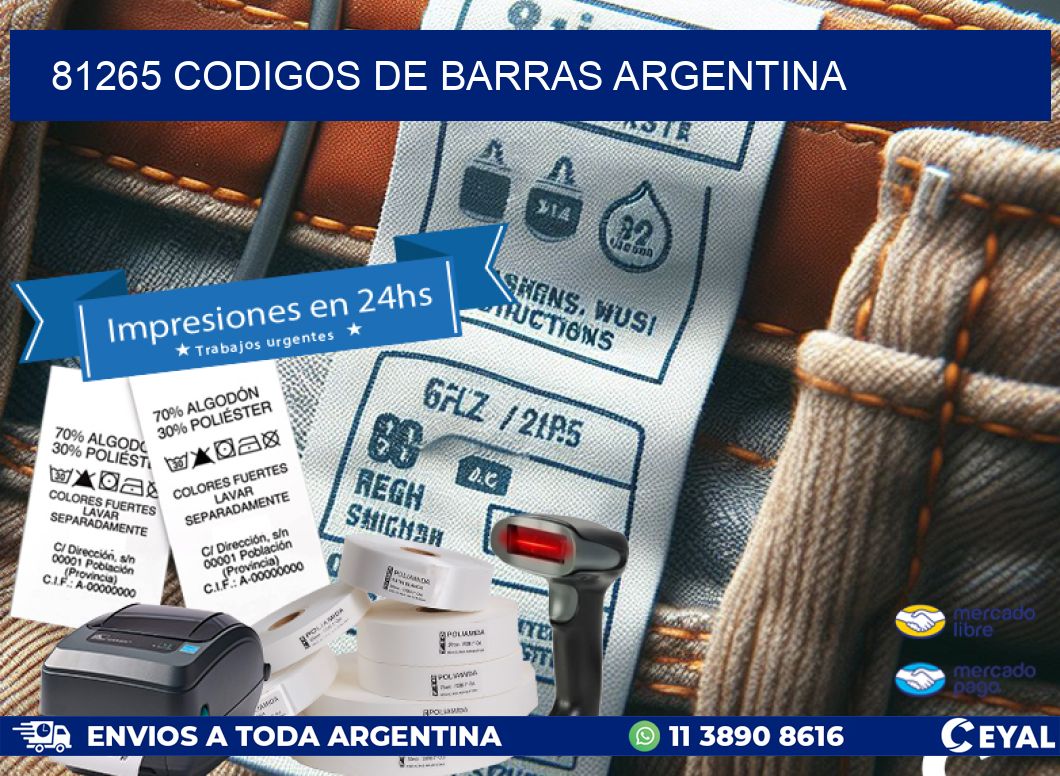 81265 CODIGOS DE BARRAS ARGENTINA