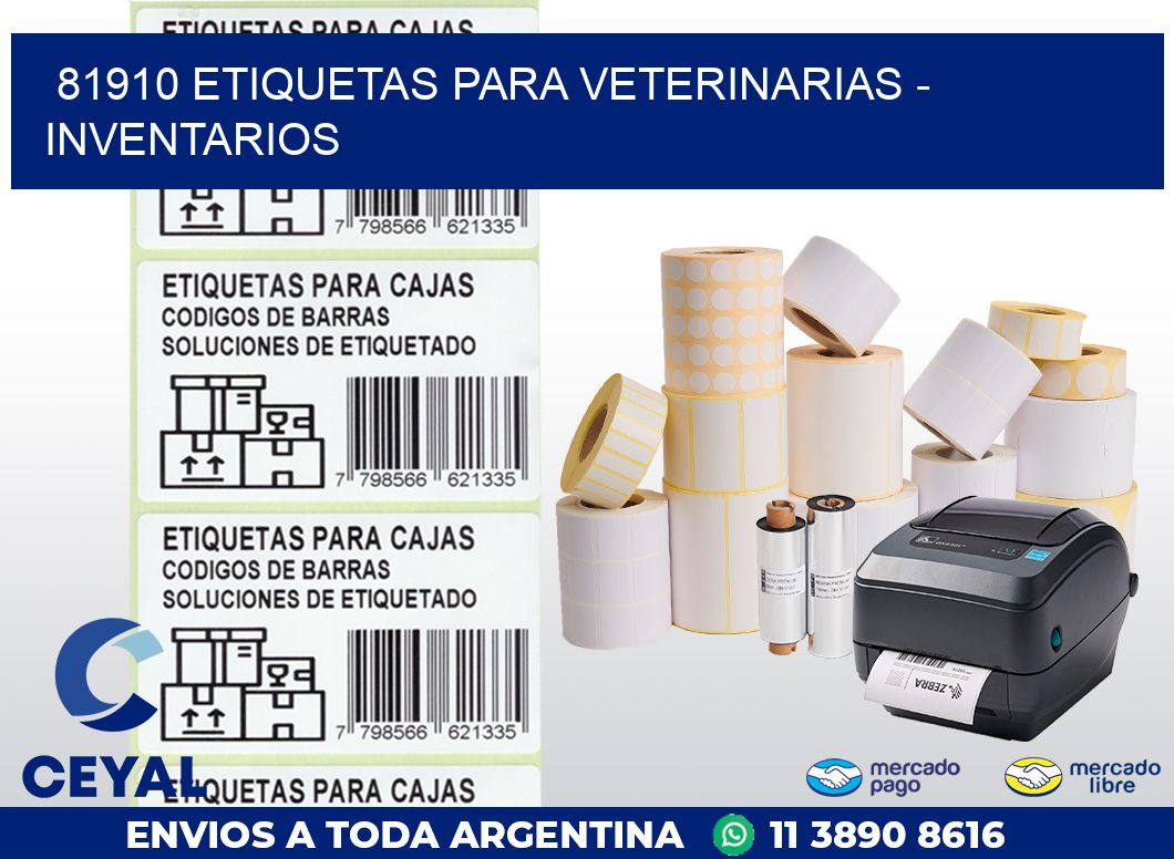 81910 ETIQUETAS PARA VETERINARIAS - INVENTARIOS