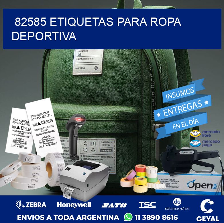 82585 ETIQUETAS PARA ROPA DEPORTIVA