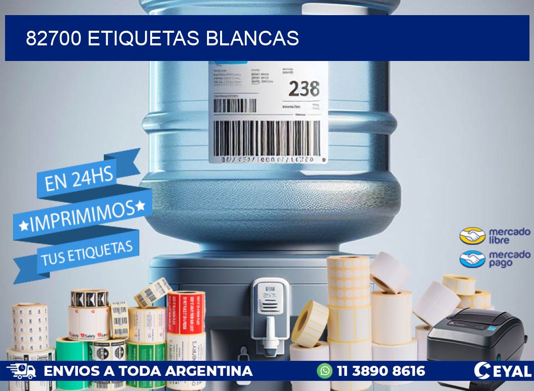 82700 ETIQUETAS BLANCAS