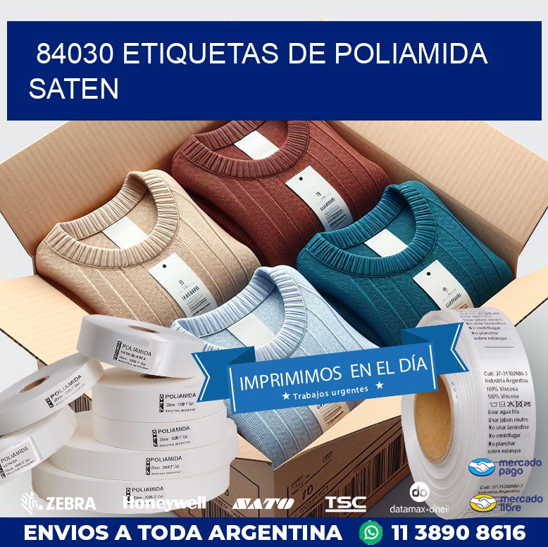 84030 ETIQUETAS DE POLIAMIDA SATEN