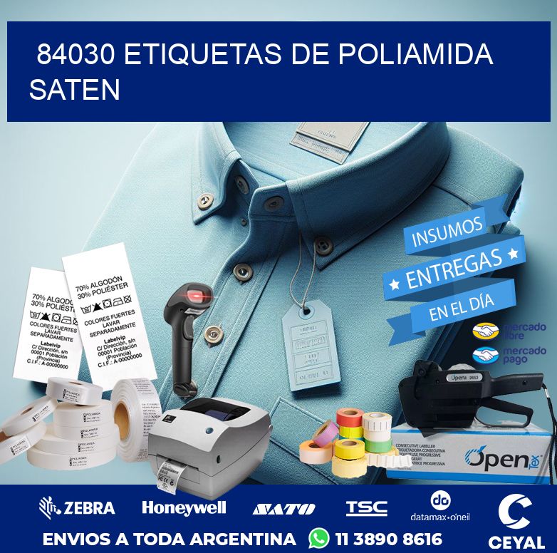 84030 ETIQUETAS DE POLIAMIDA SATEN