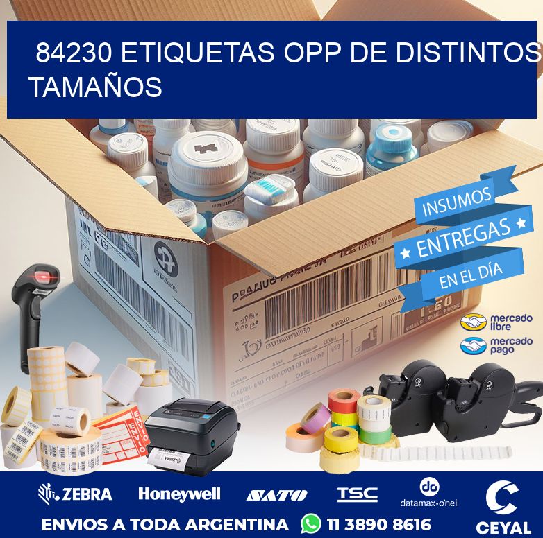 84230 ETIQUETAS OPP DE DISTINTOS TAMAÑOS