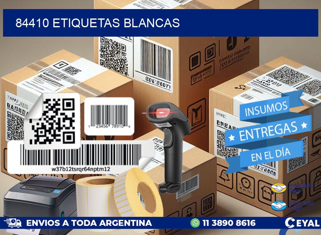 84410 ETIQUETAS BLANCAS