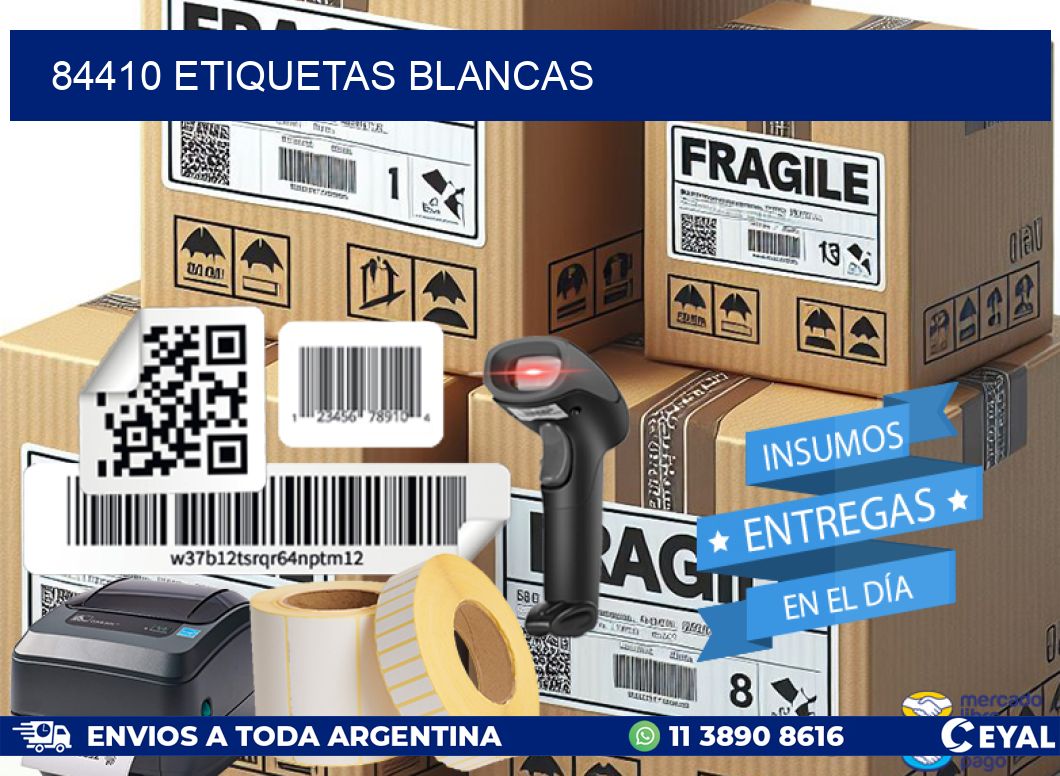 84410 ETIQUETAS BLANCAS