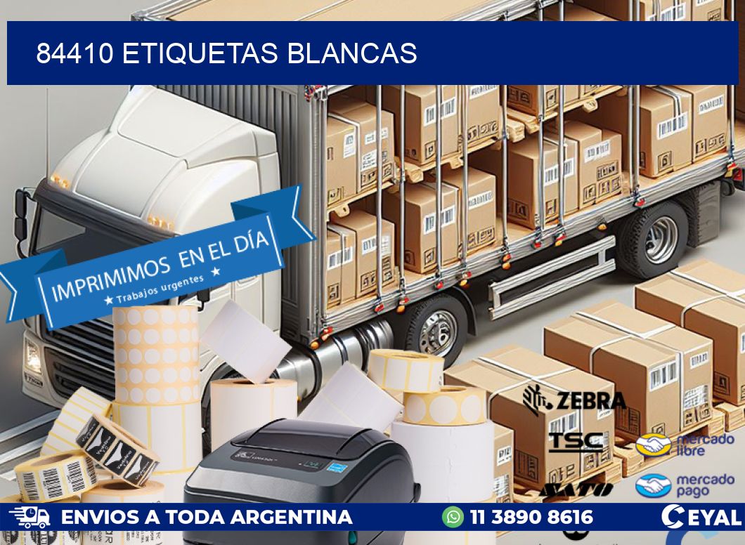 84410 ETIQUETAS BLANCAS