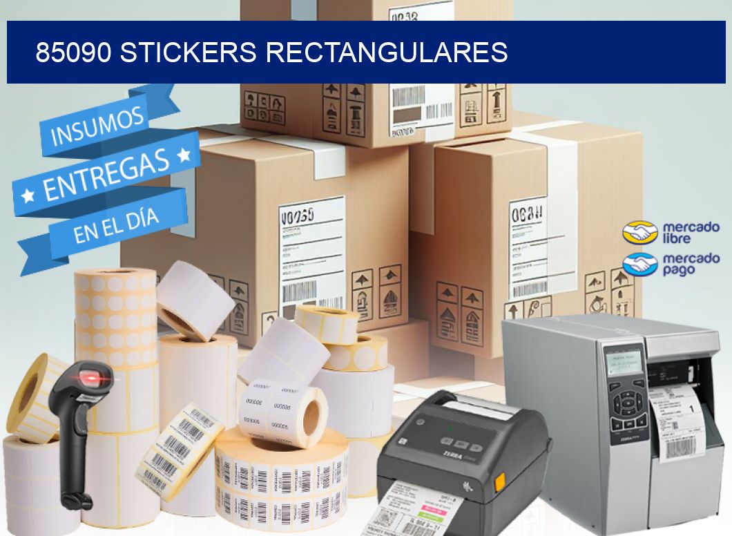85090 Stickers rectangulares