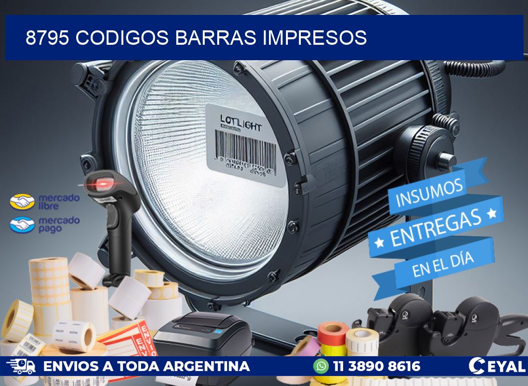 8795 CODIGOS BARRAS IMPRESOS