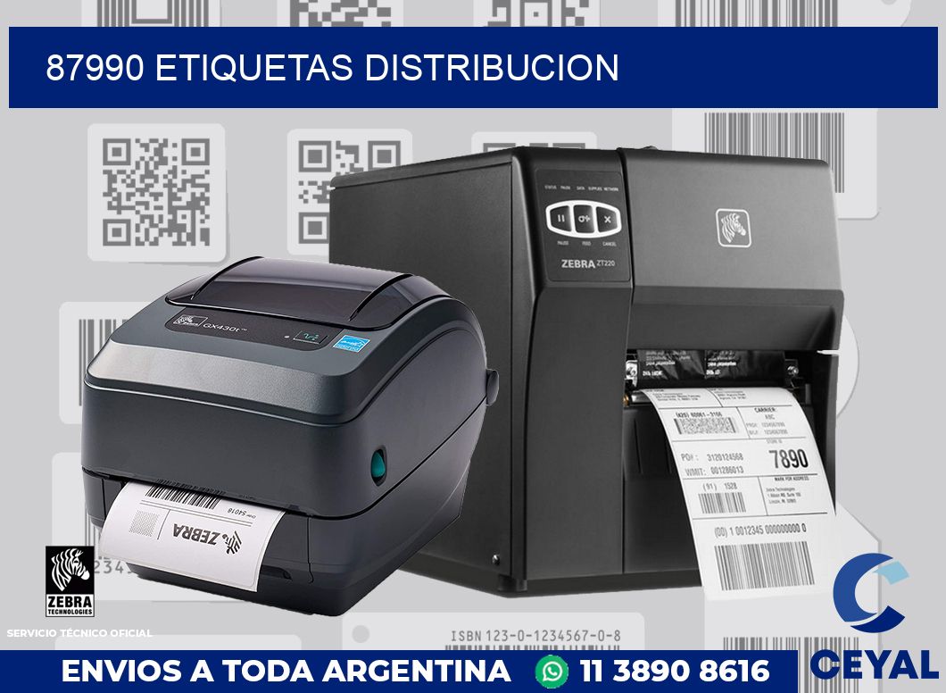 87990 etiquetas distribucion