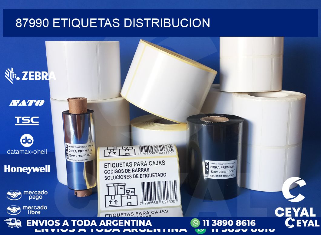 87990 etiquetas distribucion