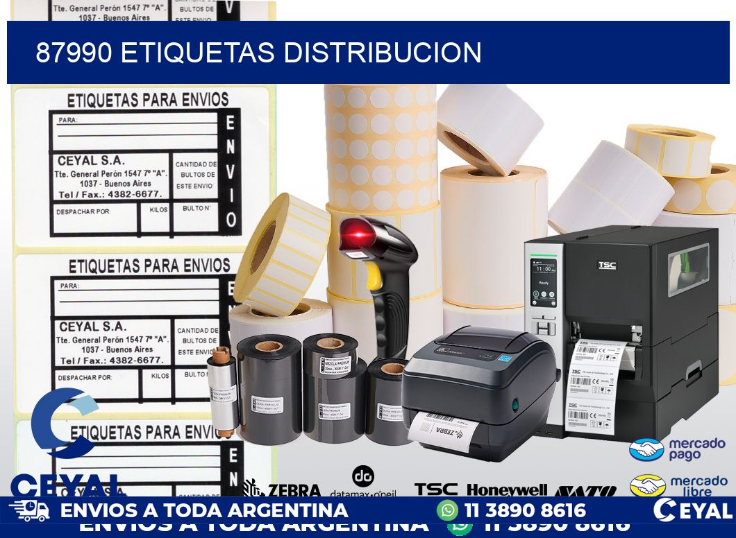 87990 etiquetas distribucion