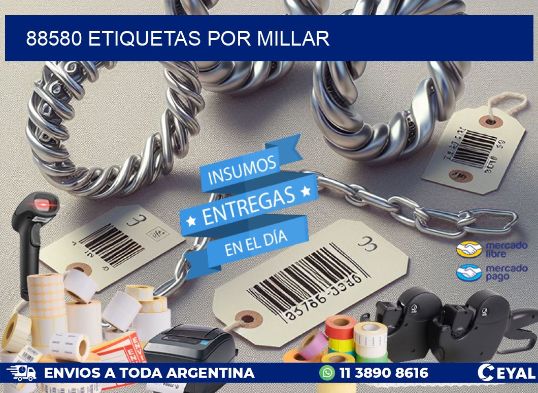 88580 etiquetas por millar